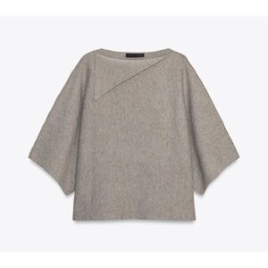 Zara Lapel Collar Knit Sweater